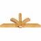Ekena Millwork Redmond Rough Sawn Timber Gable Bracket, Western Red Cedar, 84"W x 38"H x 6"D x 6"F, 11/12 Pitch GBW084X38X0606RED00RWR - alternate 2